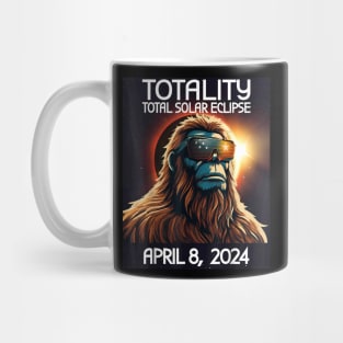 Total Solar Eclipse 2024 April 8 Bigfoot America Totality Gift For Men Women Mug